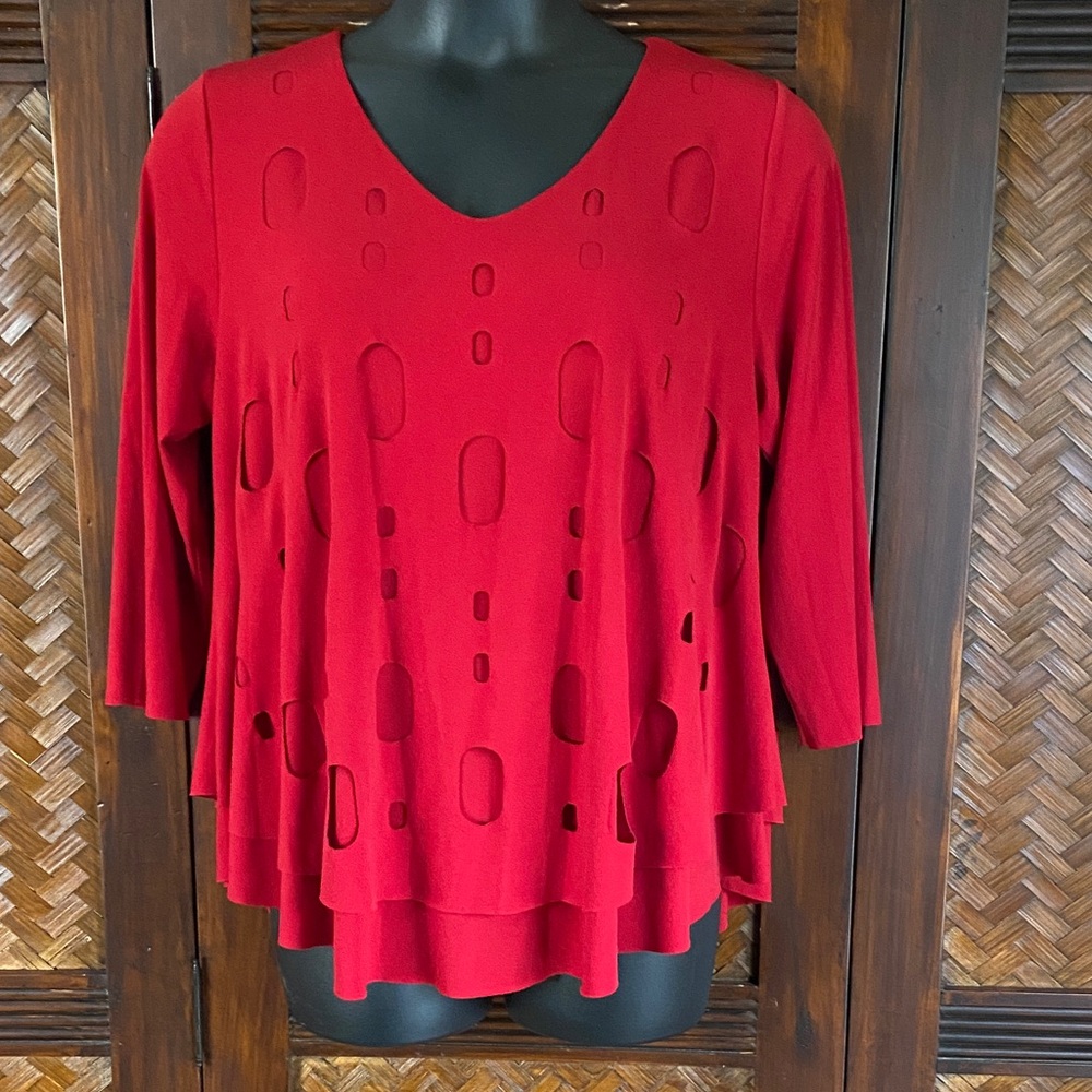 Kozan - Red Tunic with cut-outs XL